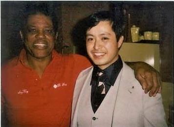 Willie Mays
                                  and Ben in Willie's Kitchen